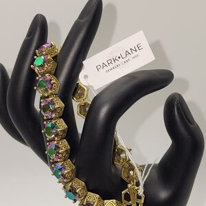 BRAND NEW WITH TAG. Park Lane Iridescent Peacock Impression Bracelet